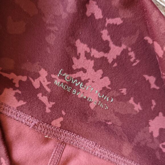 Fabletics Powerhold Maroon Camo Leggings Sz Small - Picture 3 of 4